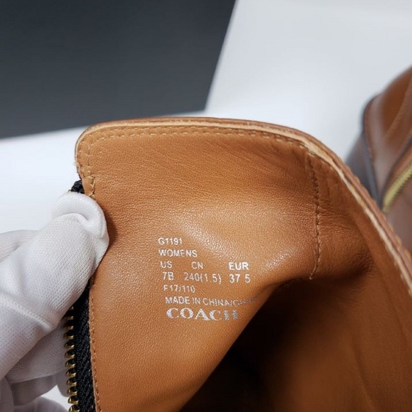 Coach Brown Saddle Moto Boots/Booties - Picture 7 of 8